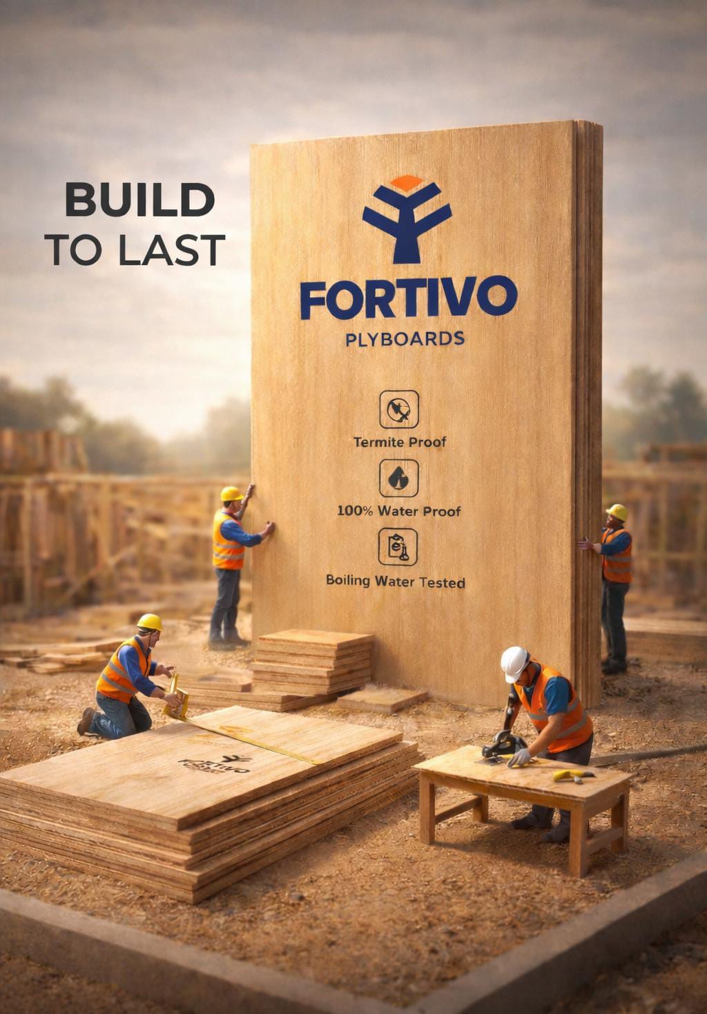 Manufacturing process of premium waterproof plywood